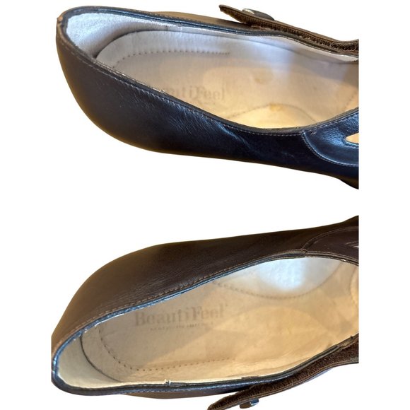 BeautiFeel Katherina Pump Brown Leather Comfort Shoes Mary Jane Size 42/‎ 11 - Picture 6 of 14